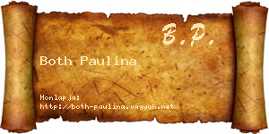 Both Paulina névjegykártya